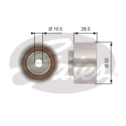 Kreipiantysis skriemulys, paskirstymo diržas GATES T42008
