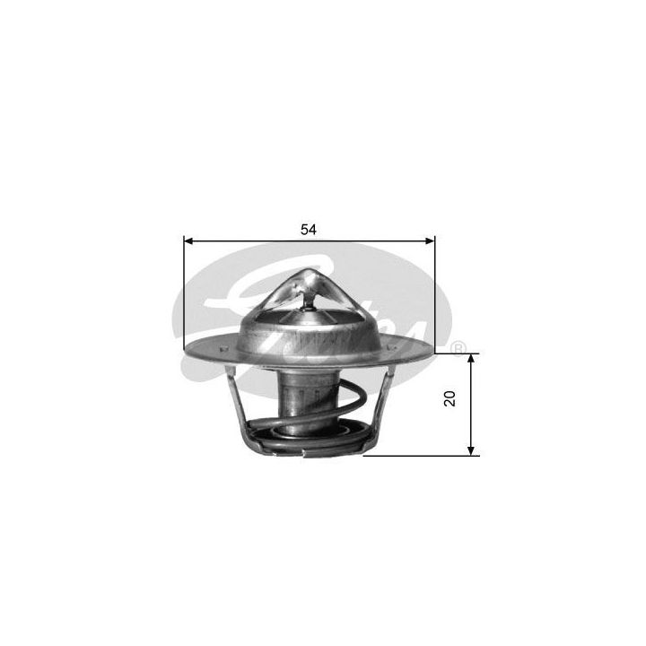 Termostatas, aušinimo skystis GATES TH00182G4