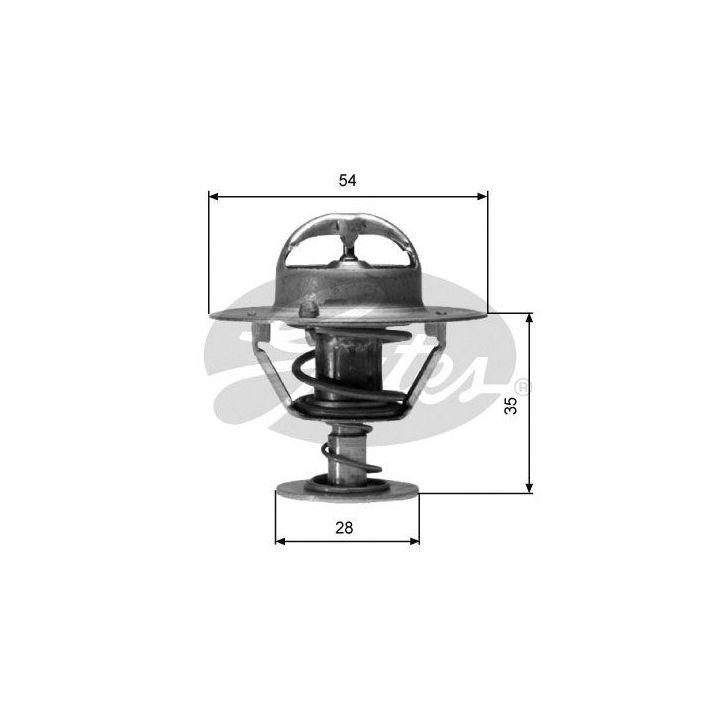 Termostatas, aušinimo skystis GATES TH04282G1