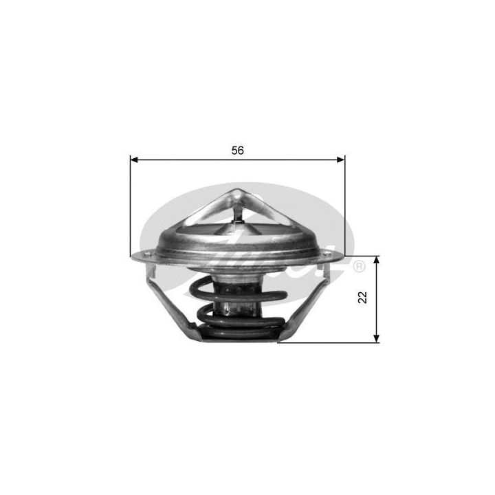 Termostatas, aušinimo skystis GATES TH06182G1