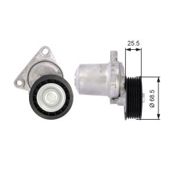 Diržo įtempiklis, V formos rumbuotas diržas GATES T39074