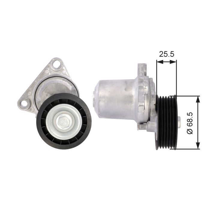 Diržo įtempiklis, V formos rumbuotas diržas GATES T39074