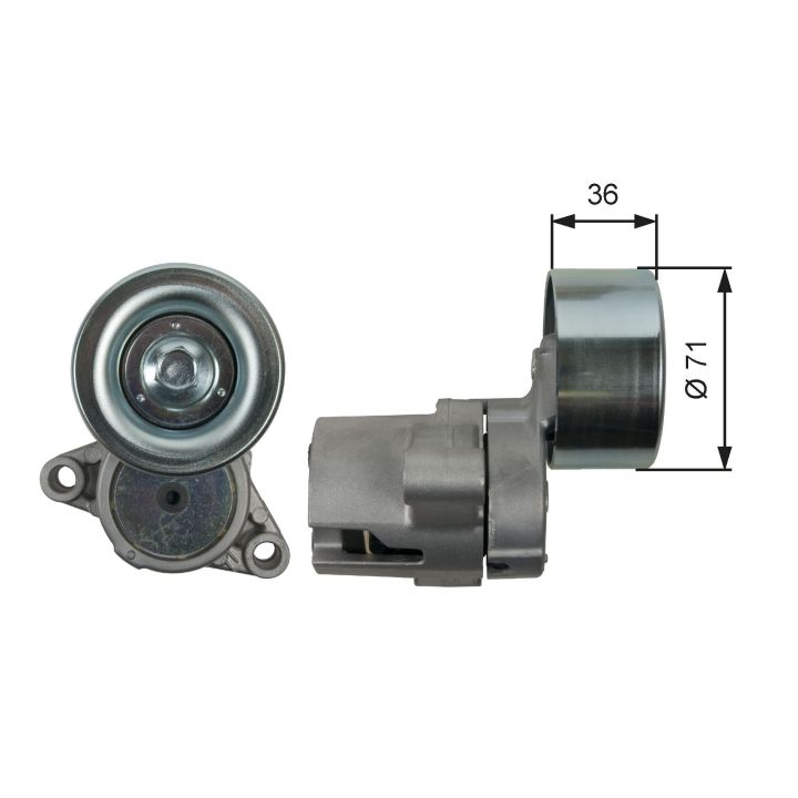 Diržo įtempiklis, V formos rumbuotas diržas GATES T39249