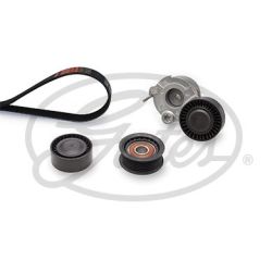 V formos rumbuotas diržas, komplektas GATES K015PK1165XS