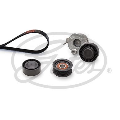 V formos rumbuotas diržas, komplektas GATES K015PK1165XS