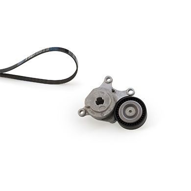 V formos rumbuotas diržas, komplektas GATES K015PK1510