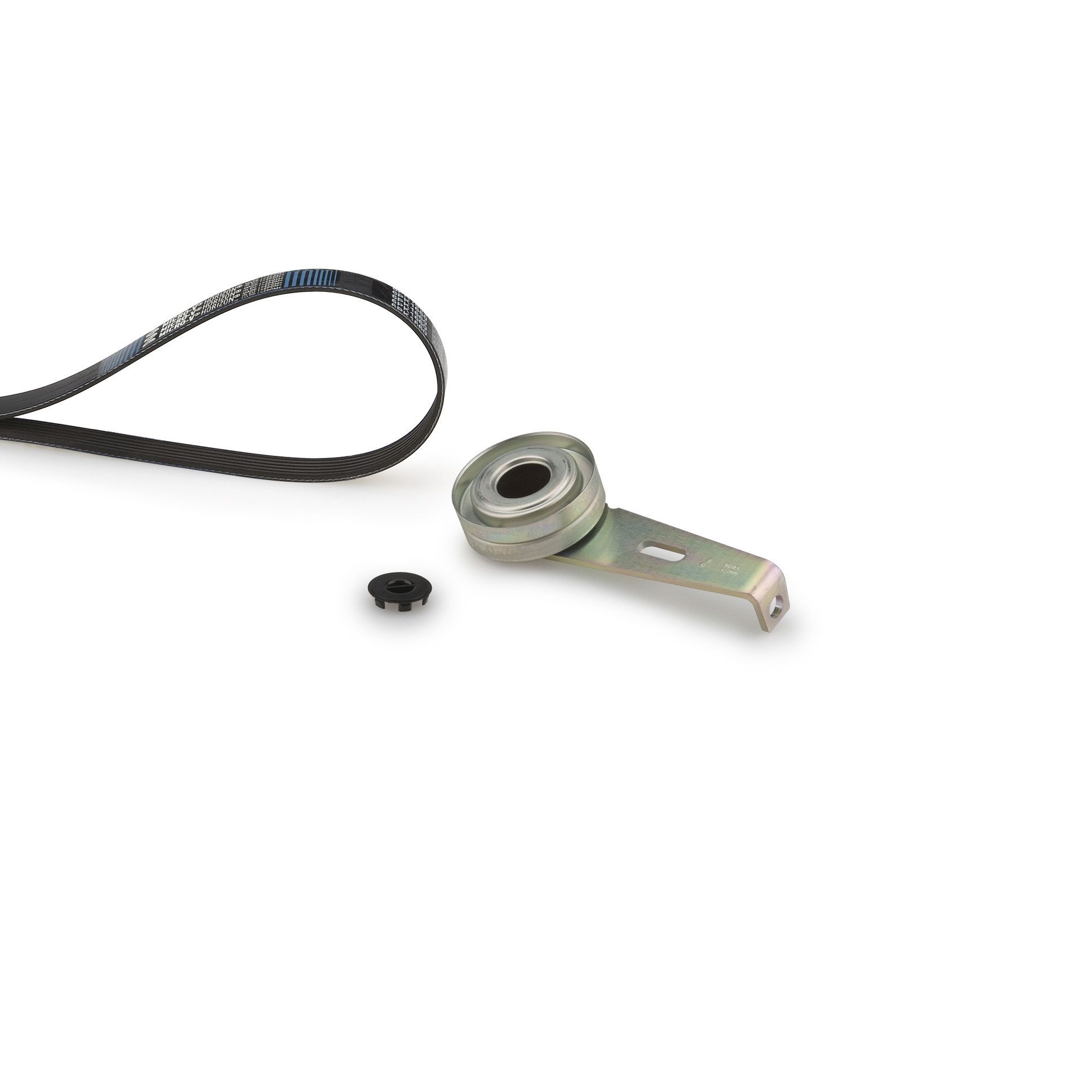 V formos rumbuotas diržas, komplektas GATES K016PK1148