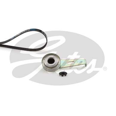 V formos rumbuotas diržas, komplektas GATES K016PK1153