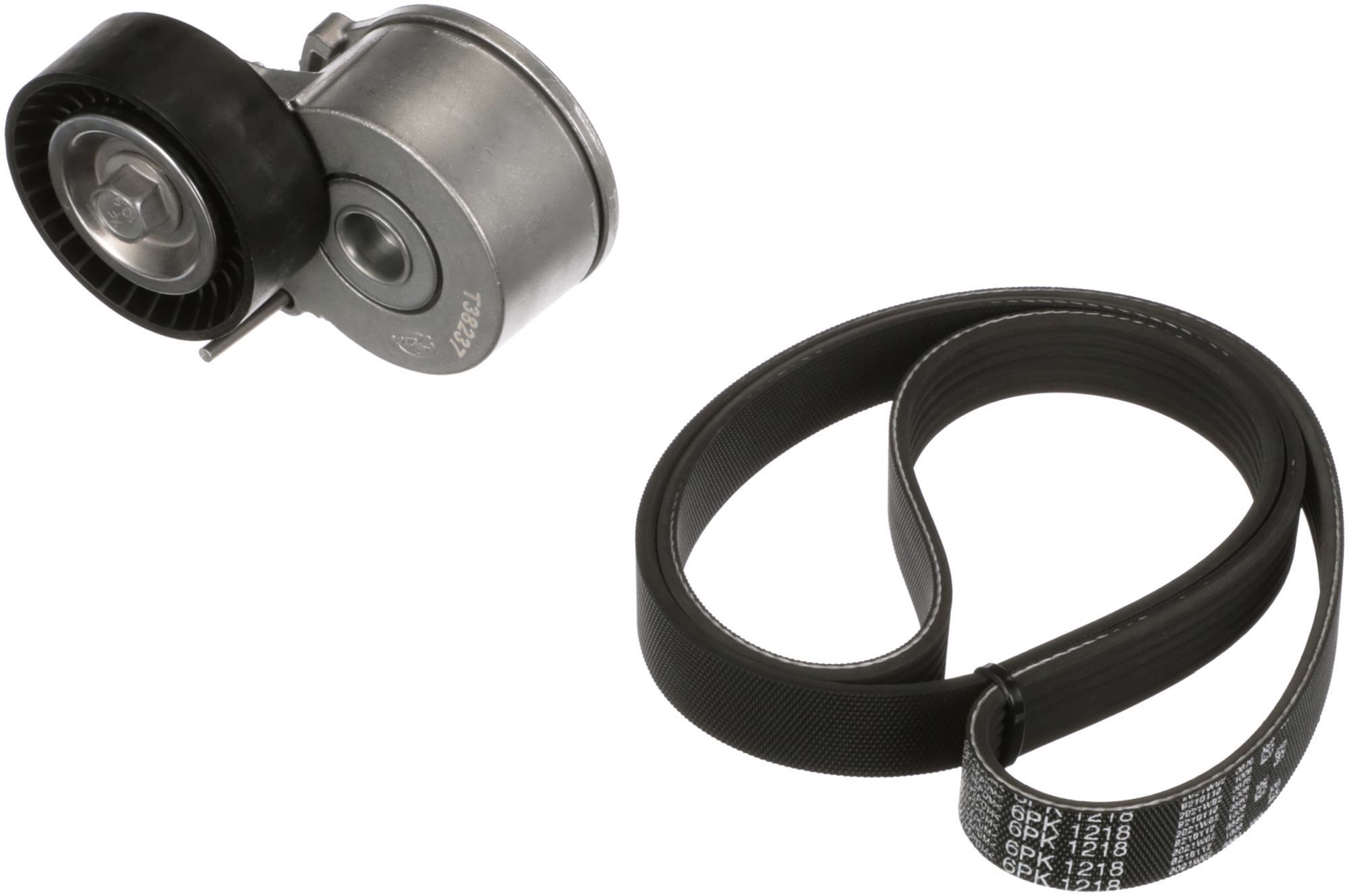 V formos rumbuotas diržas, komplektas GATES K016PK1218