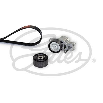 V formos rumbuotas diržas, komplektas GATES K016PK1225