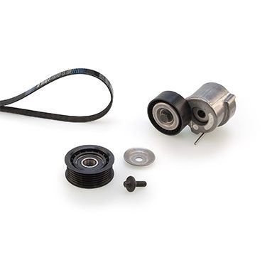 V formos rumbuotas diržas, komplektas GATES K016PK1345XS