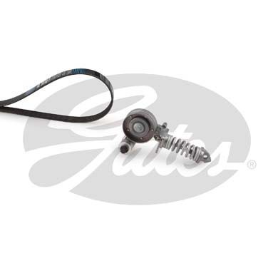 V formos rumbuotas diržas, komplektas GATES K016PK1390XS