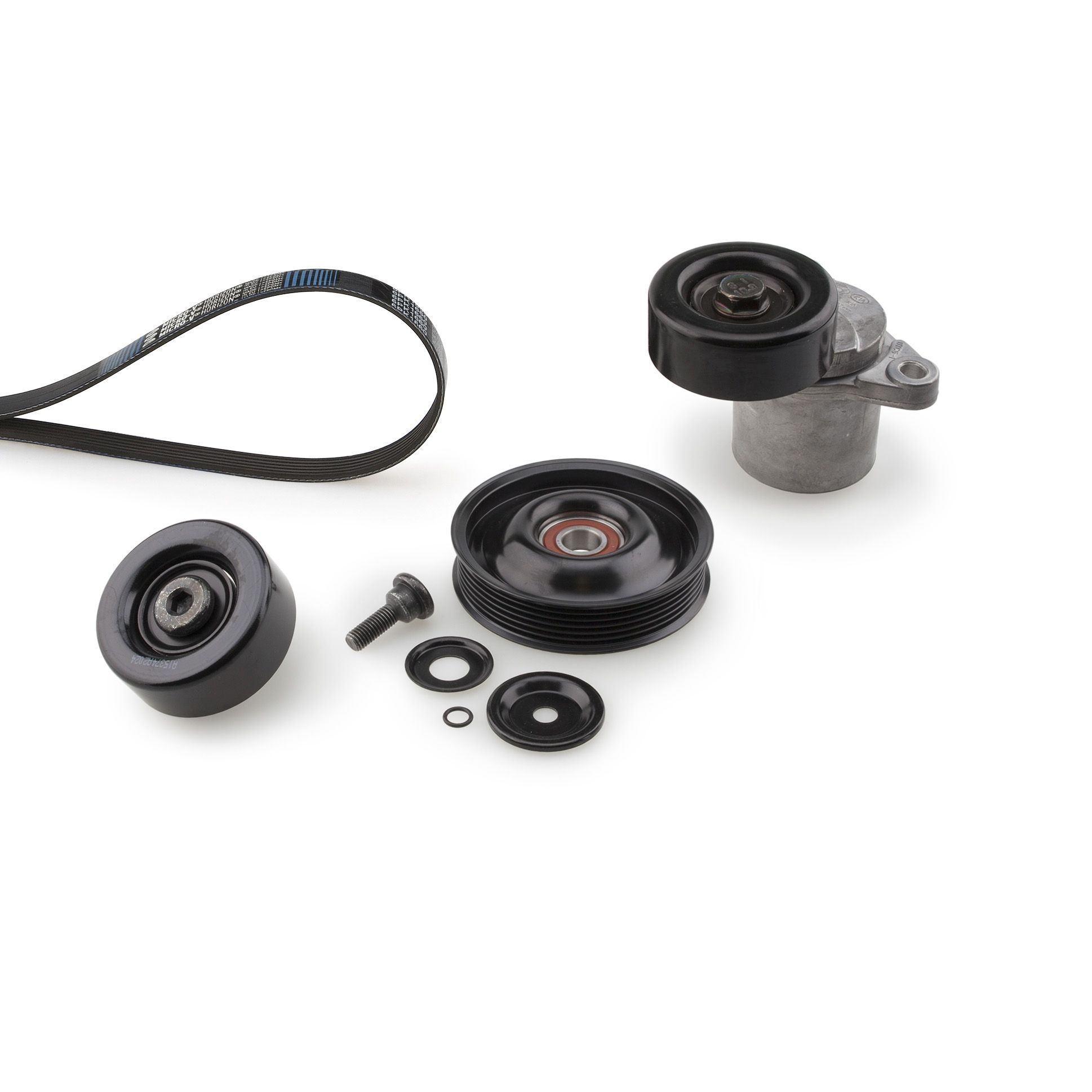 V formos rumbuotas diržas, komplektas GATES K016PK1513