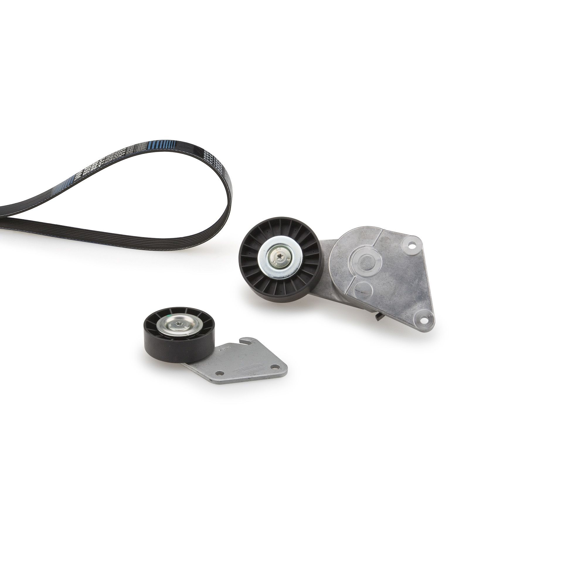 V formos rumbuotas diržas, komplektas GATES K016PK1605