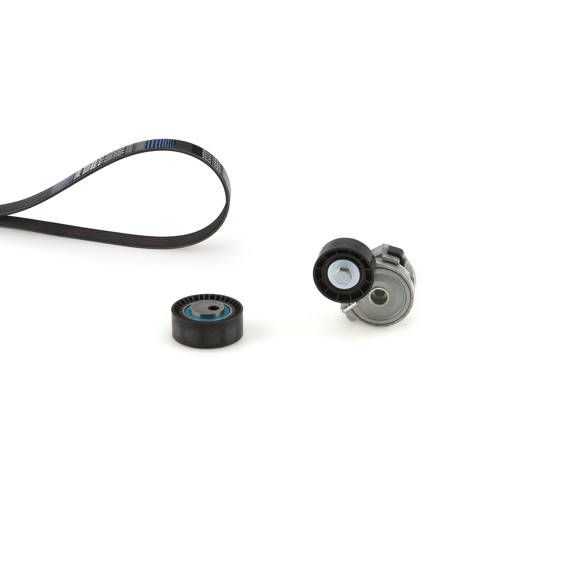 V formos rumbuotas diržas, komplektas GATES K016PK1678