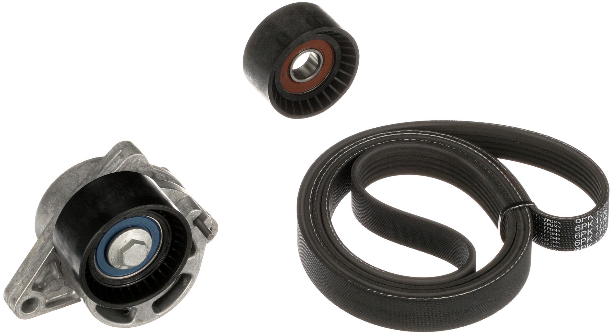 V formos rumbuotas diržas, komplektas GATES K016PK1778