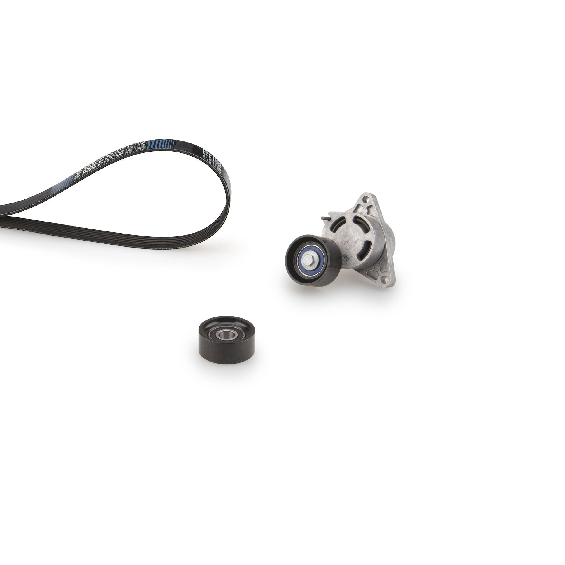 V formos rumbuotas diržas, komplektas GATES K016PK1795