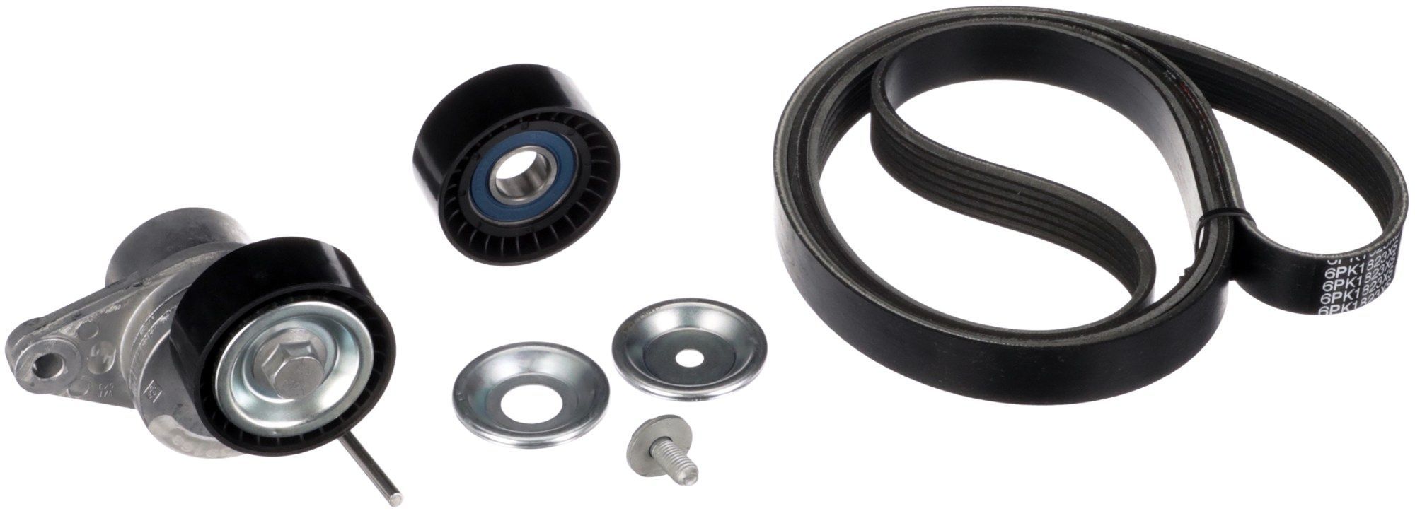 V formos rumbuotas diržas, komplektas GATES K016PK1823XS