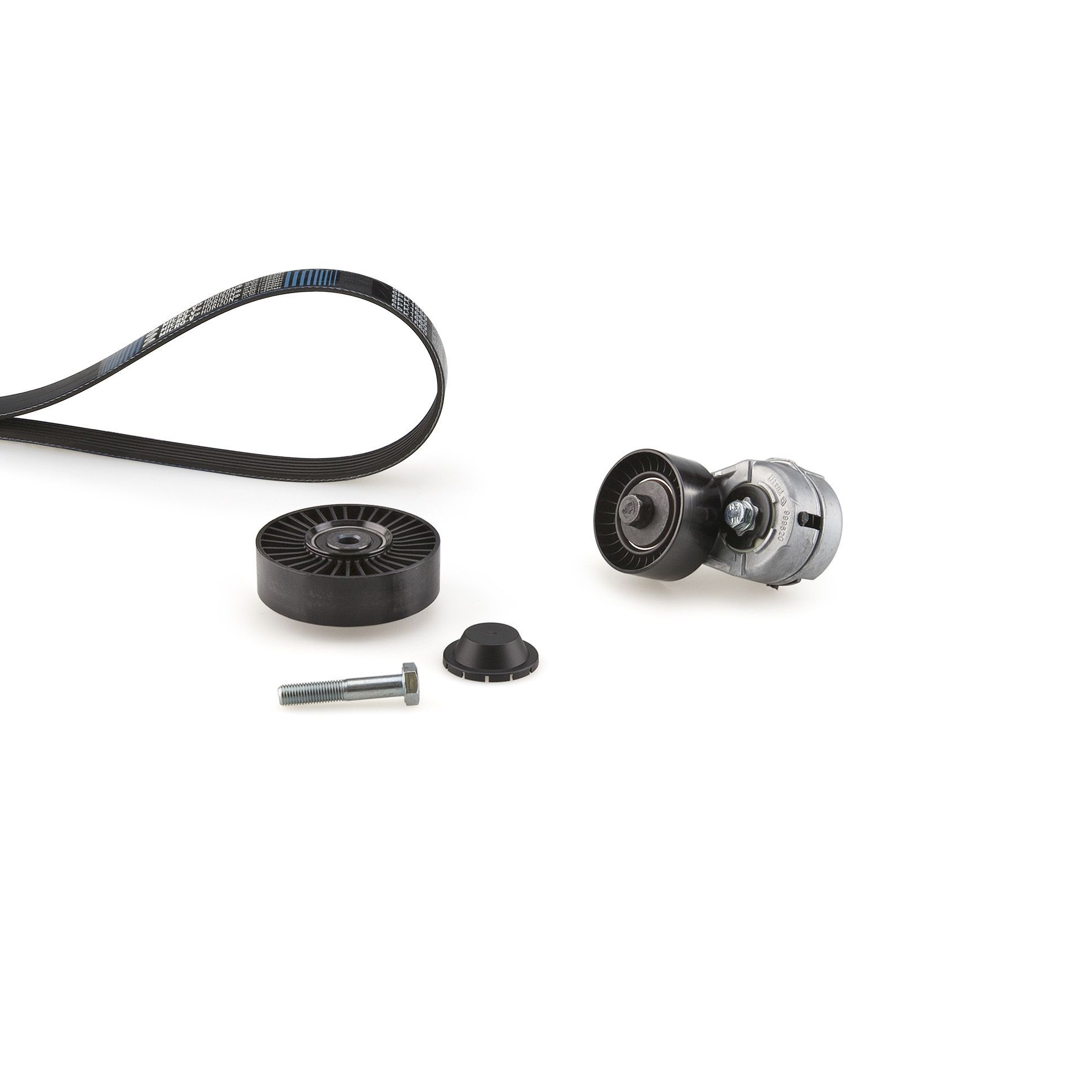 V formos rumbuotas diržas, komplektas GATES K016PK1840