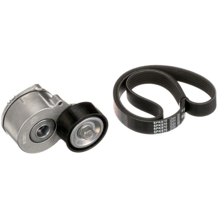 V formos rumbuotas diržas, komplektas GATES K016PK870