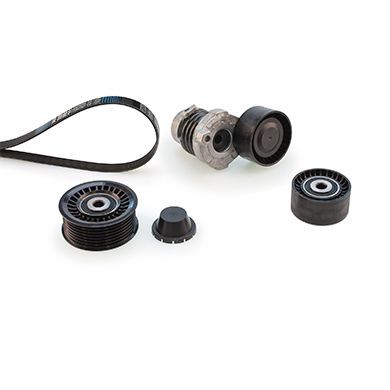 V formos rumbuotas diržas, komplektas GATES K017PK1600