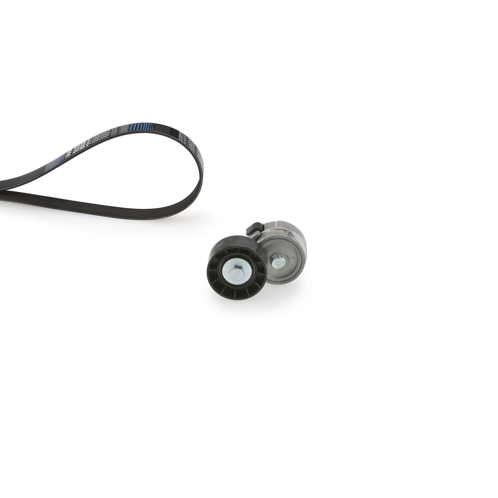 V formos rumbuotas diržas, komplektas GATES K026PK1038