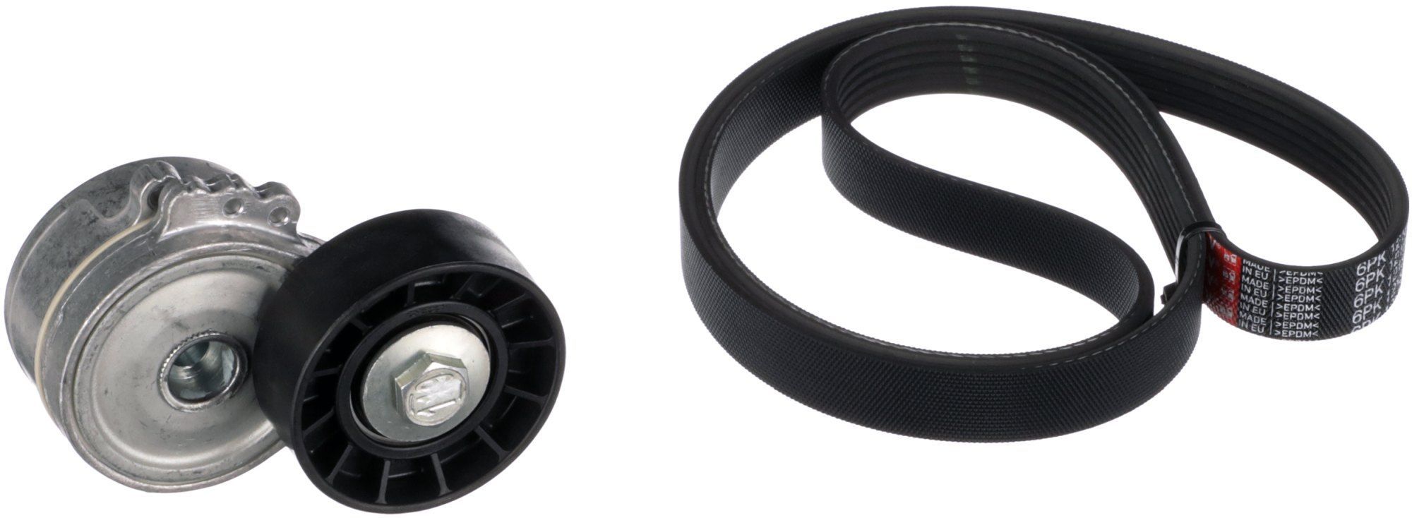 V formos rumbuotas diržas, komplektas GATES K026PK1218