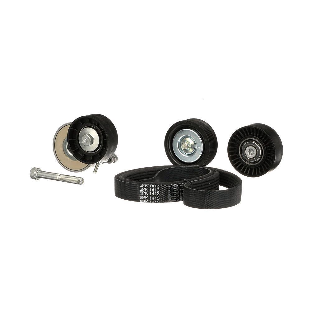 V formos rumbuotas diržas, komplektas GATES K026PK1413