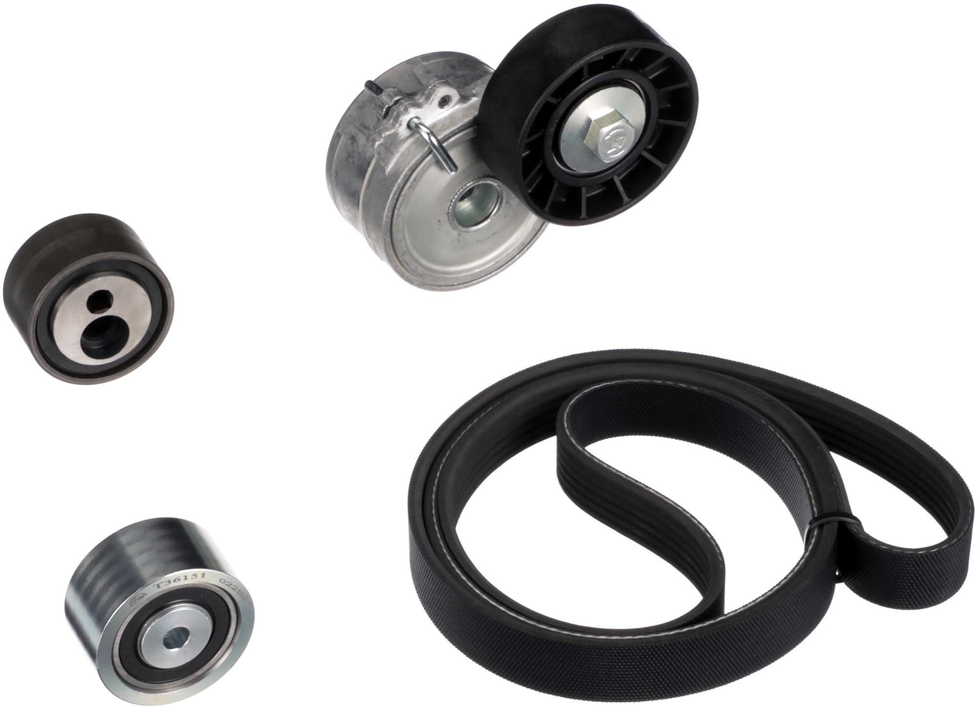 V formos rumbuotas diržas, komplektas GATES K026PK1470