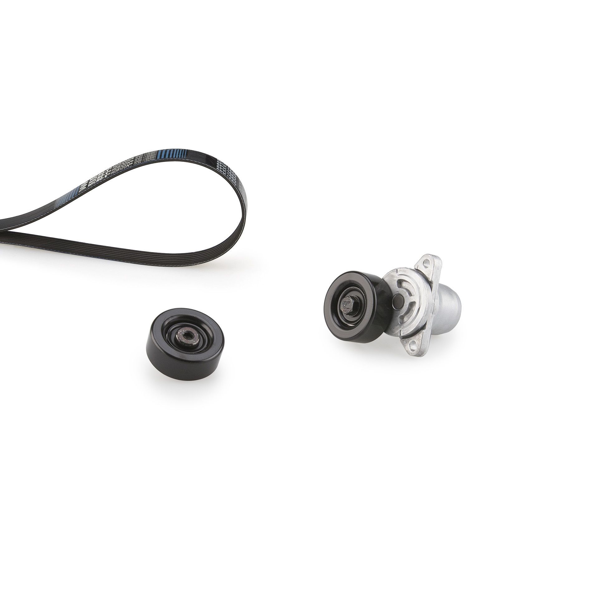 V formos rumbuotas diržas, komplektas GATES K026PK1513