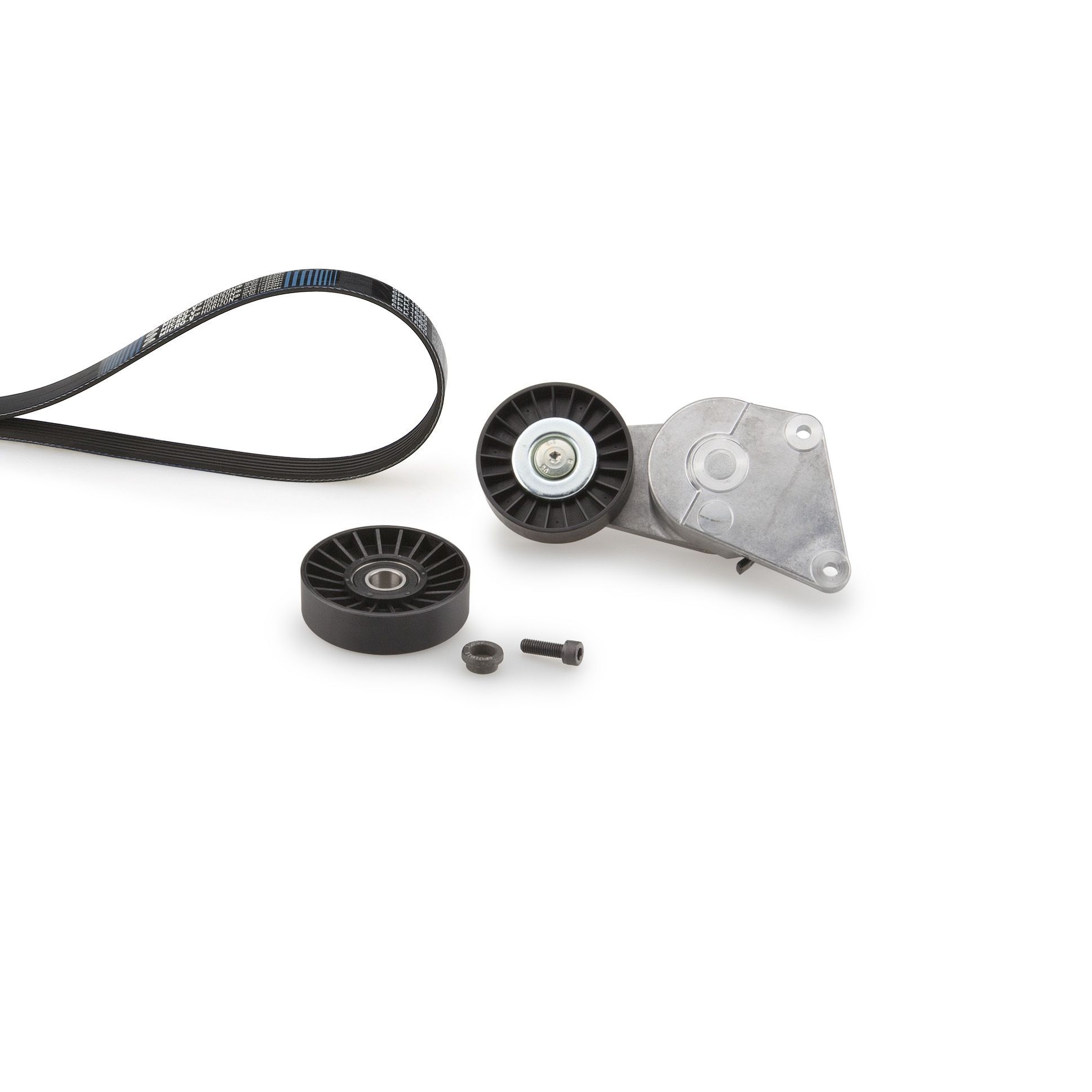 V formos rumbuotas diržas, komplektas GATES K026PK1660