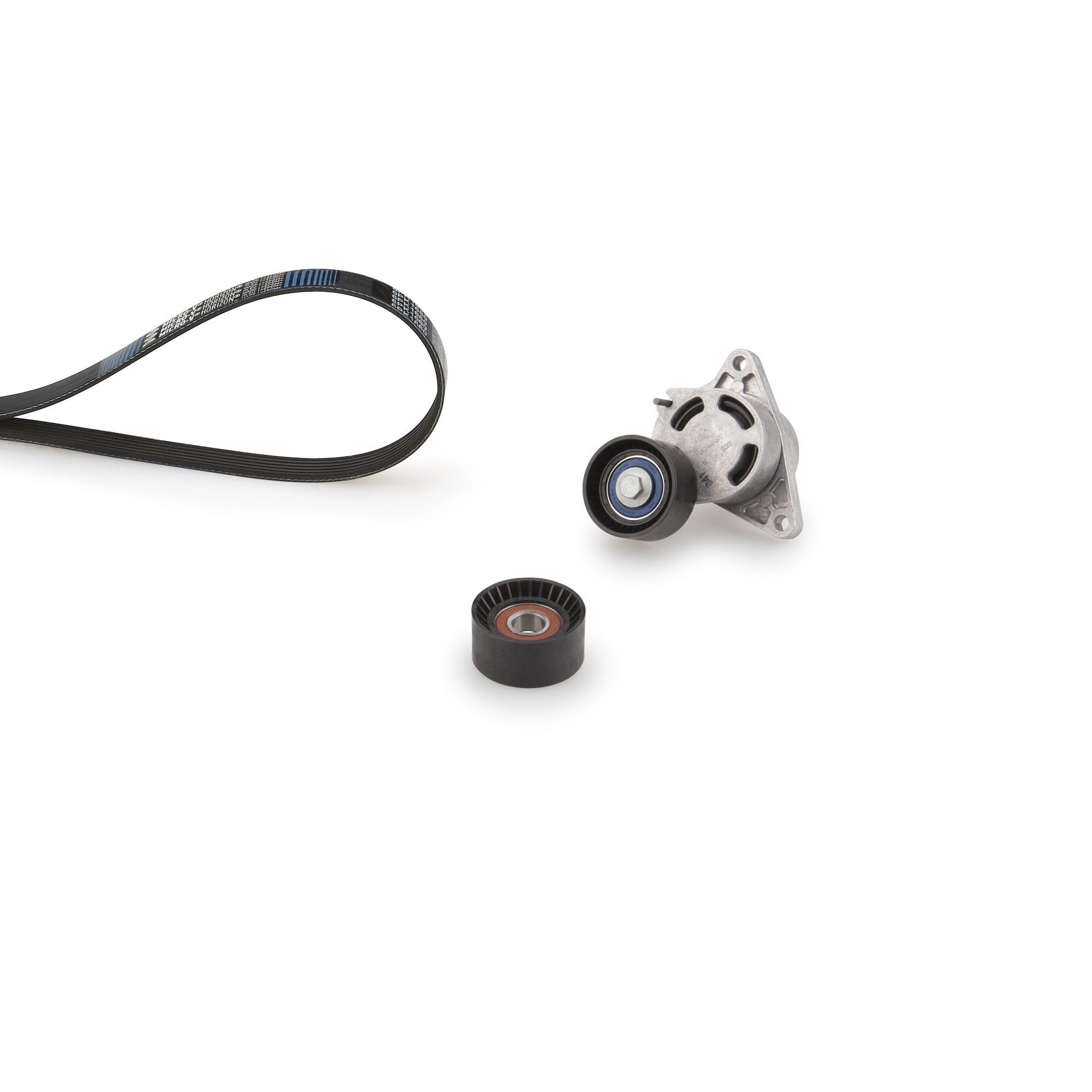 V formos rumbuotas diržas, komplektas GATES K026PK1835