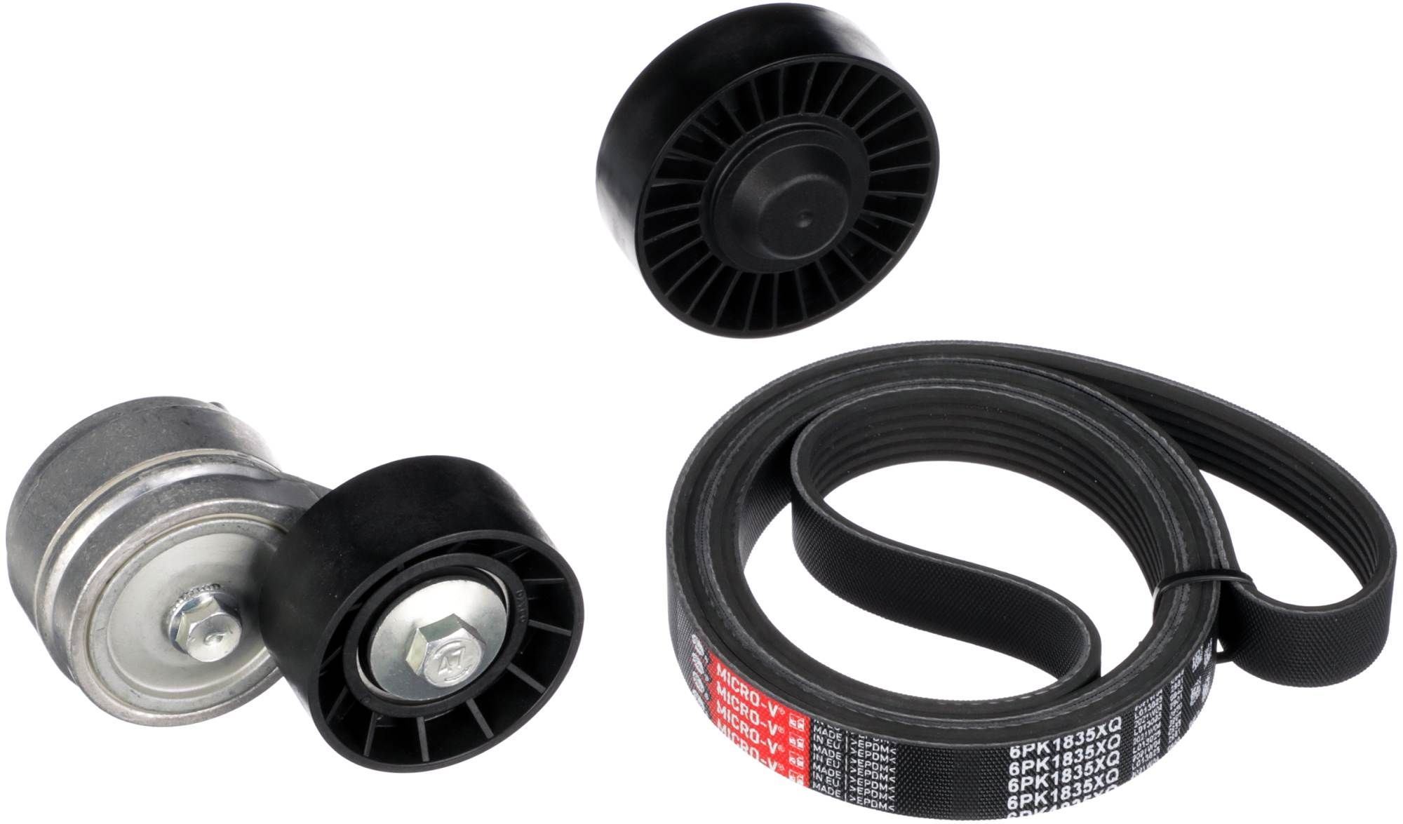 V formos rumbuotas diržas, komplektas GATES K026PK1835XQ