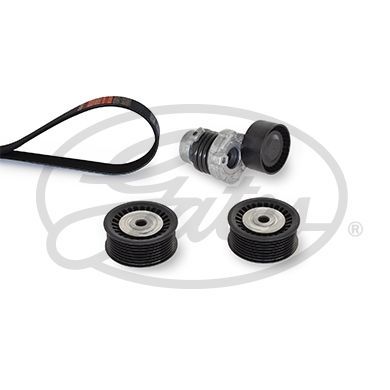 V formos rumbuotas diržas, komplektas GATES K027PK1570