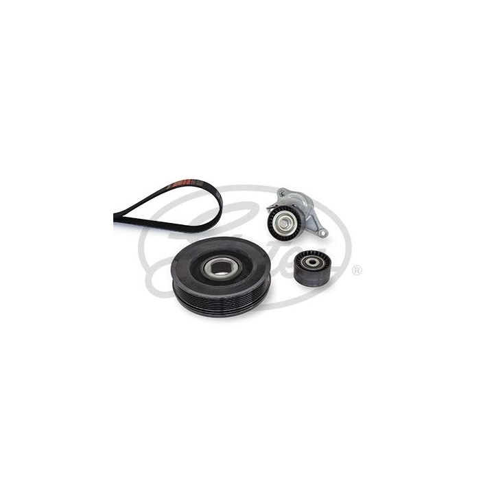 V formos rumbuotas diržas, komplektas GATES K027PK1740