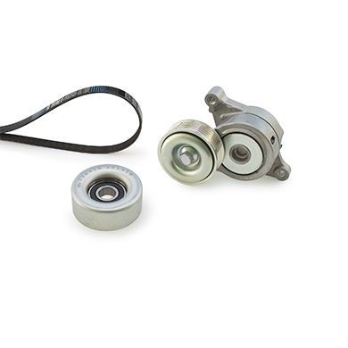 V formos rumbuotas diržas, komplektas GATES K036PK2013