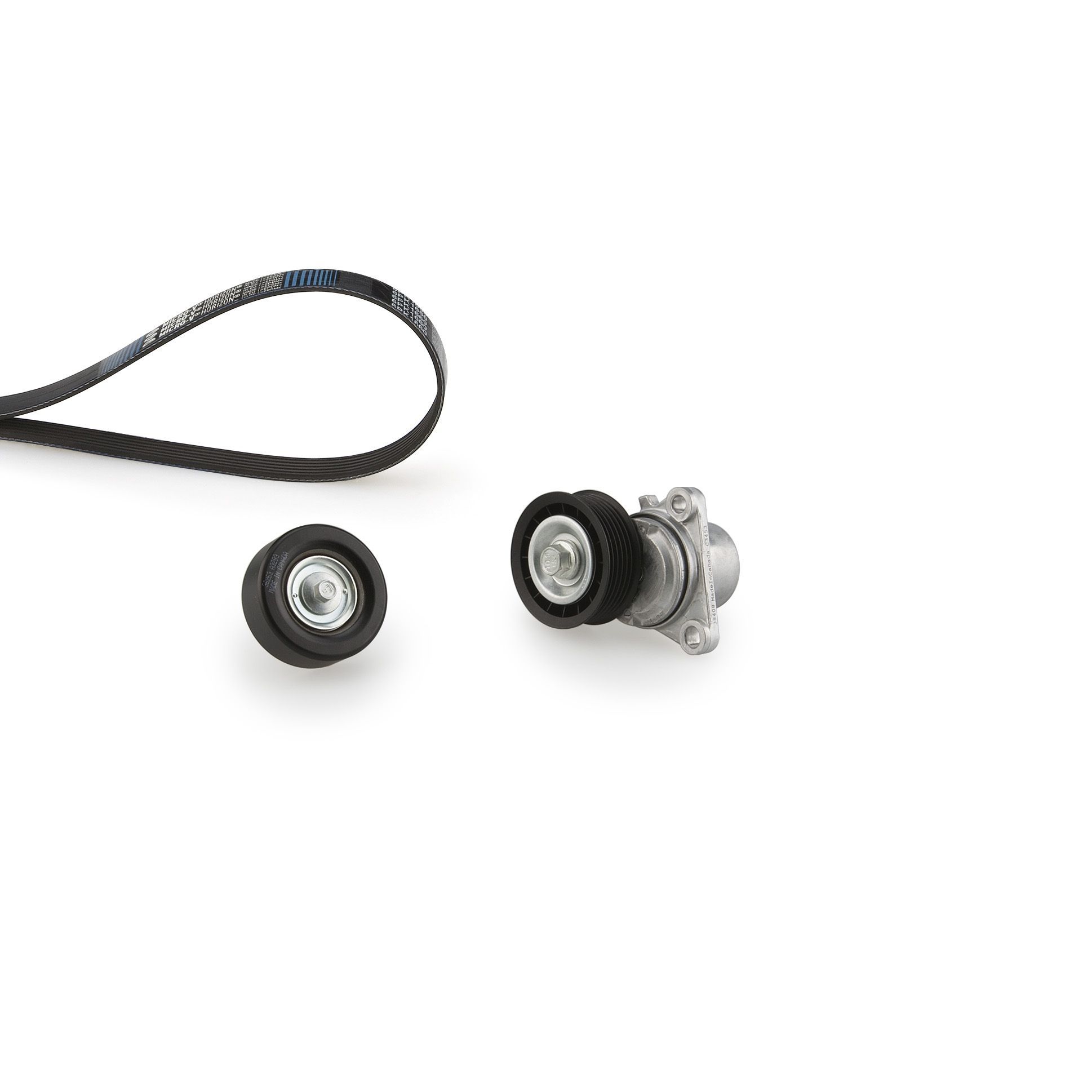 V formos rumbuotas diržas, komplektas GATES K036PK2245