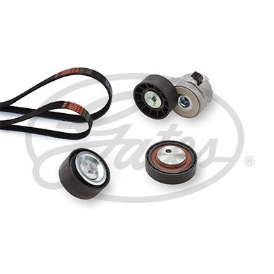 V formos rumbuotas diržas, komplektas GATES K037PK1078