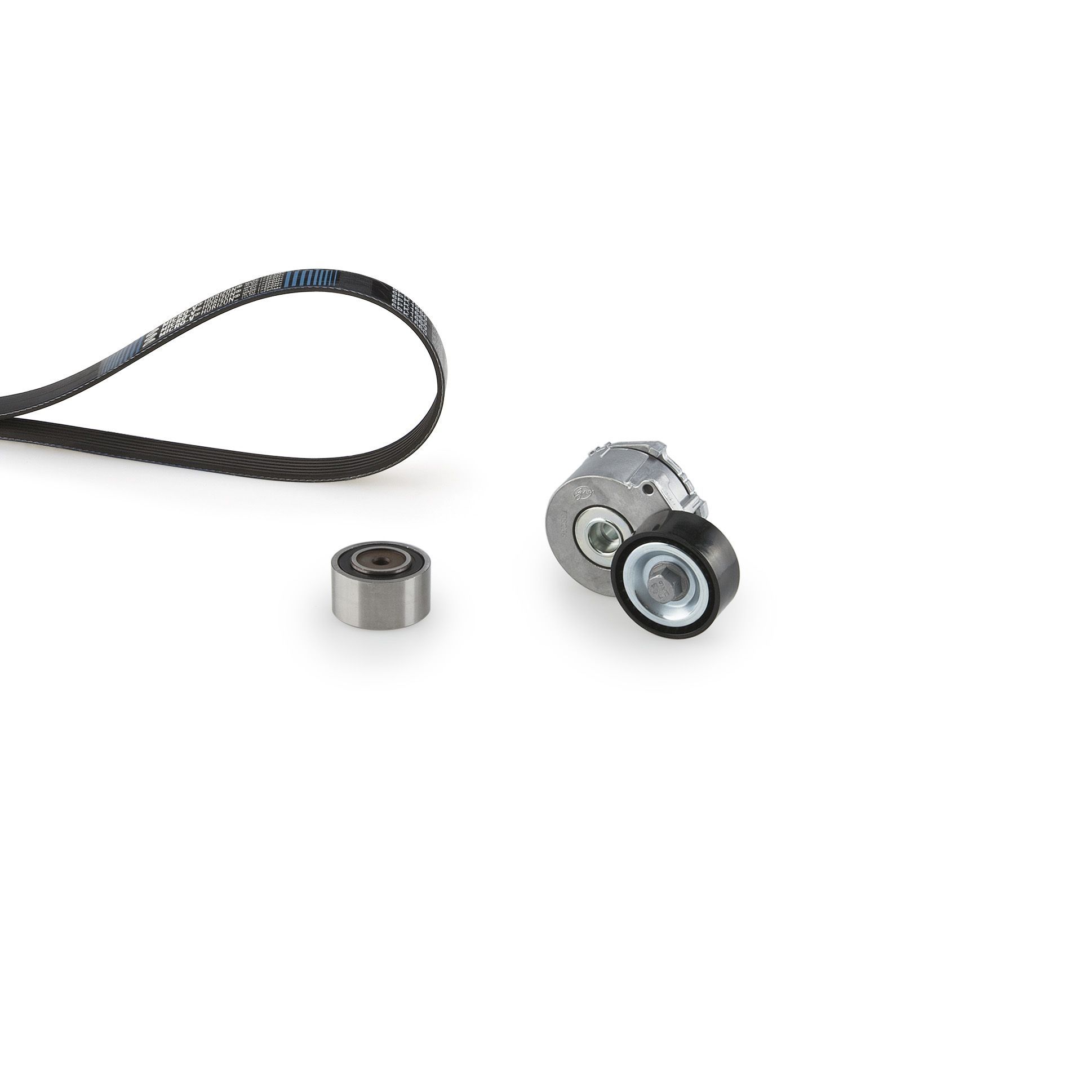 V formos rumbuotas diržas, komplektas GATES K046PK1183