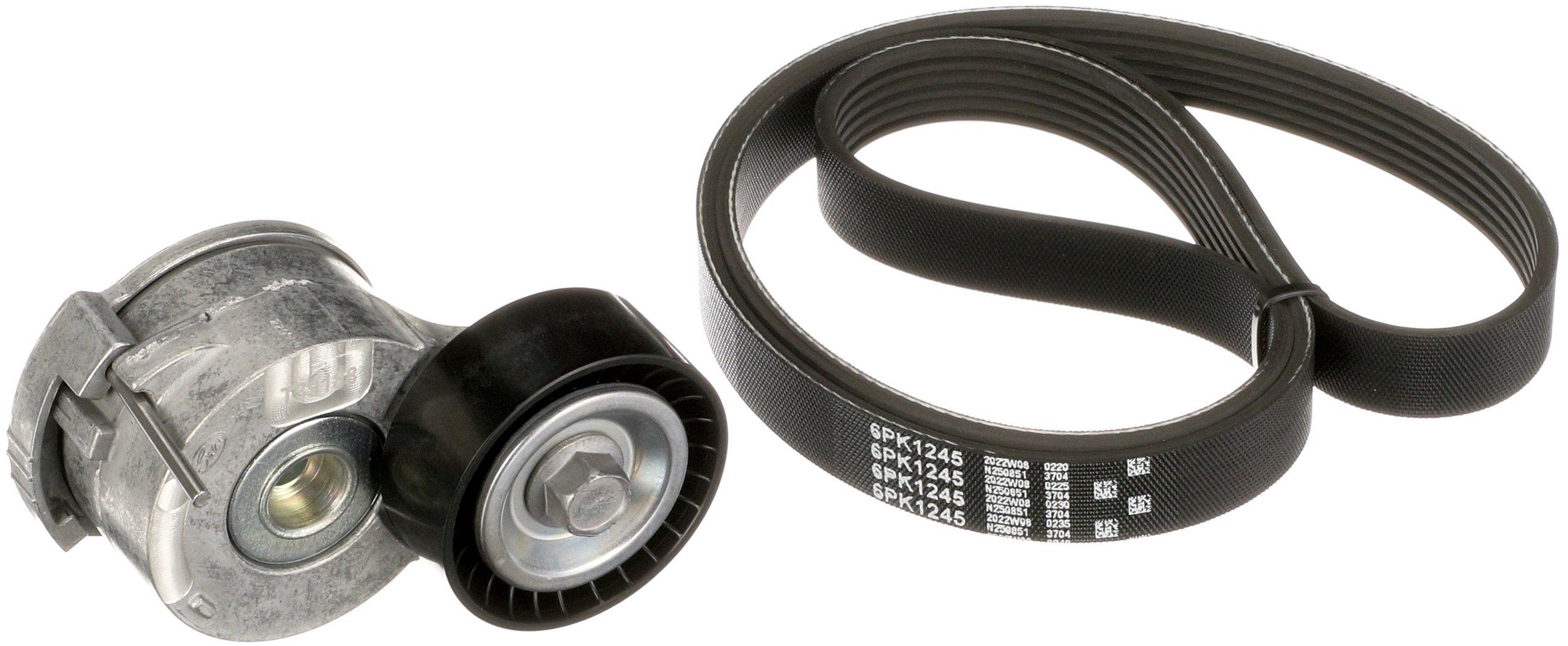 V formos rumbuotas diržas, komplektas GATES K046PK1245