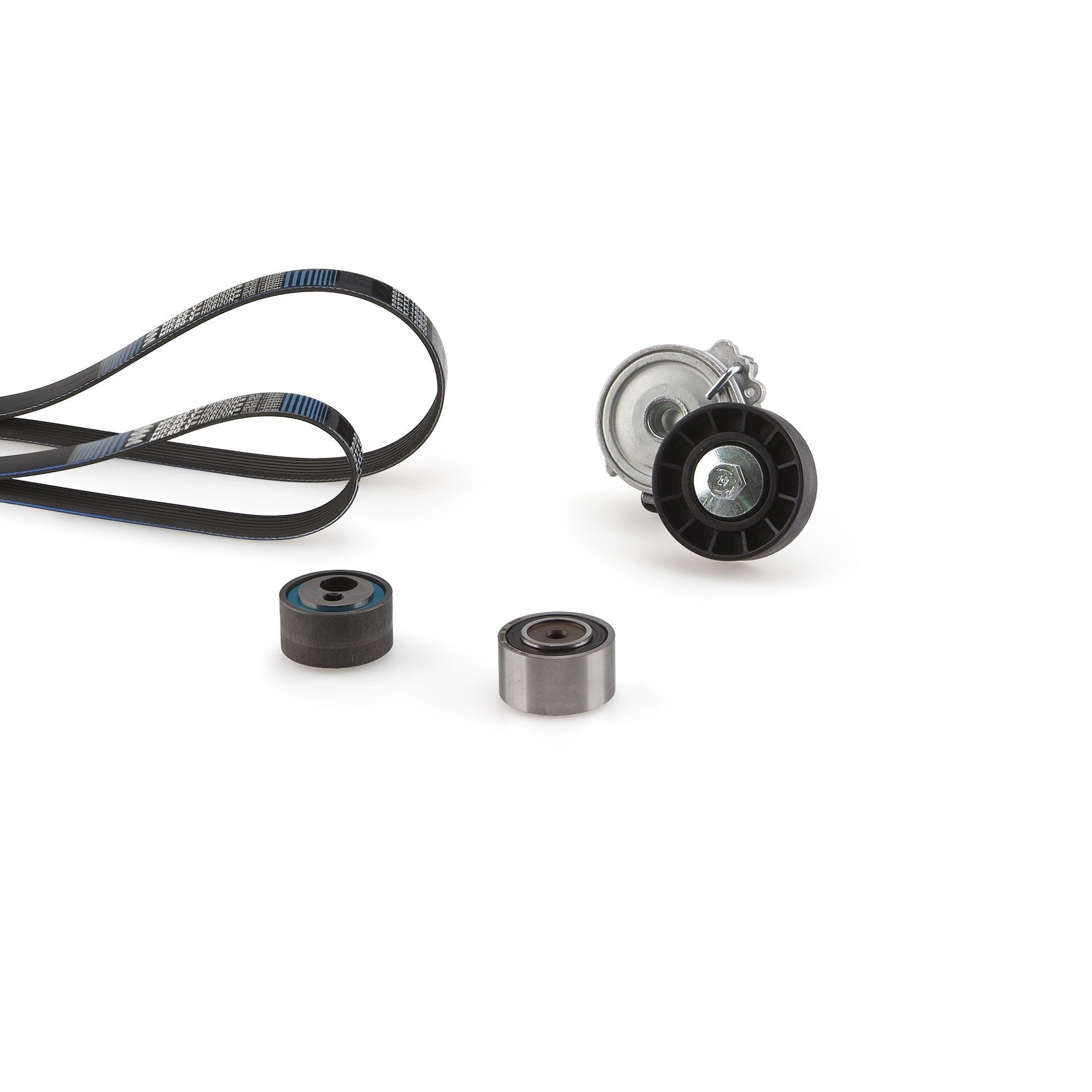 V formos rumbuotas diržas, komplektas GATES K046PK1470