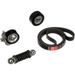 V formos rumbuotas diržas, komplektas GATES K046PK1740