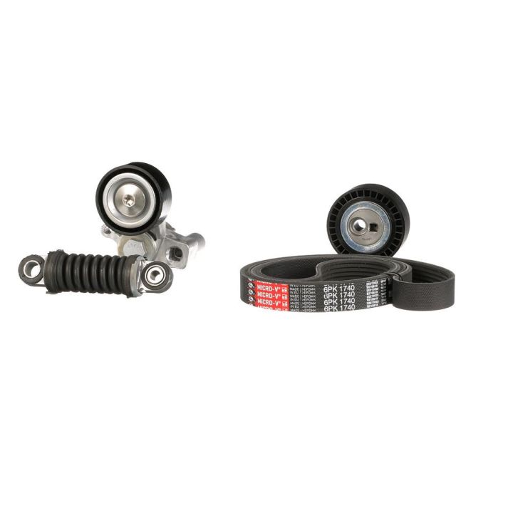 V formos rumbuotas diržas, komplektas GATES K046PK1740