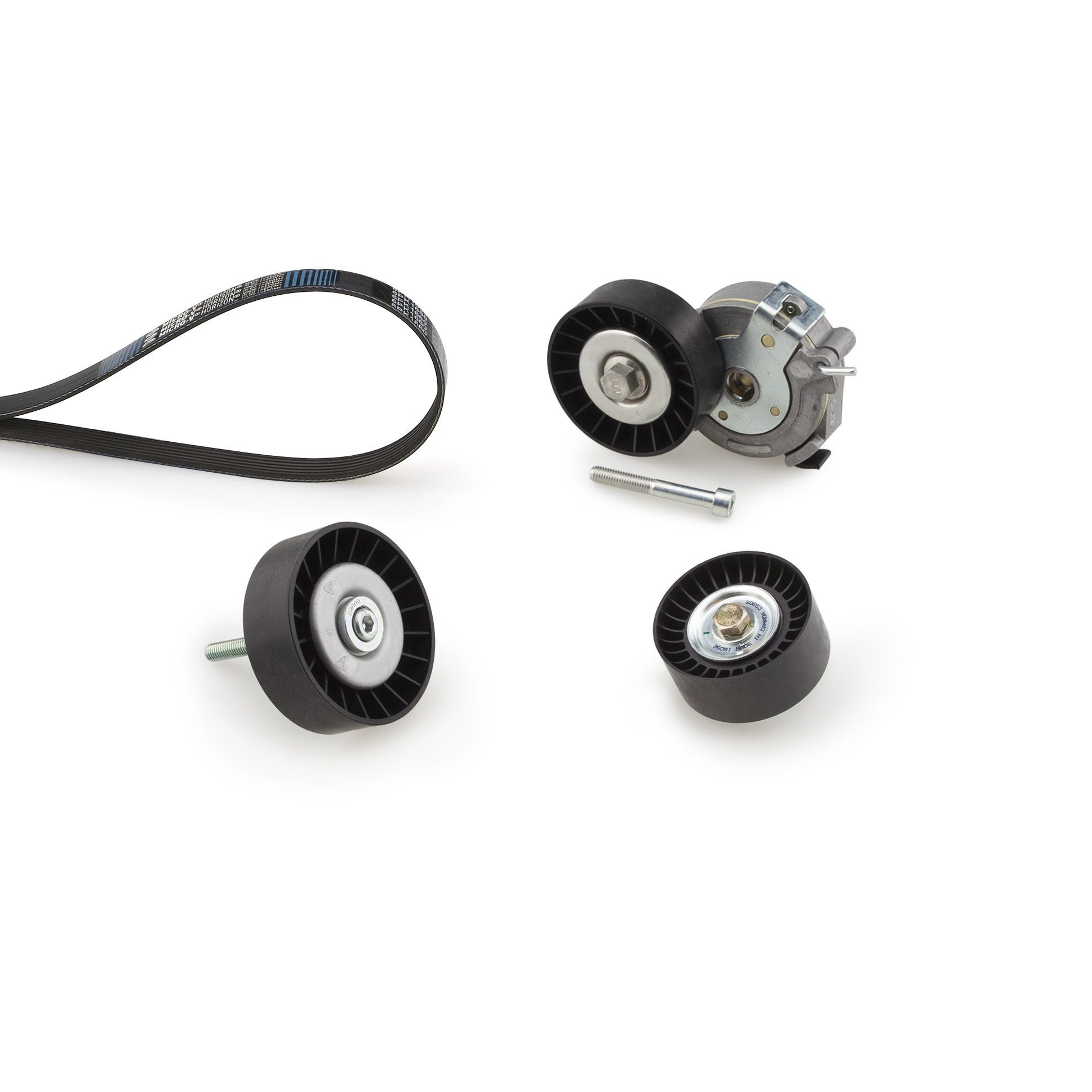 V formos rumbuotas diržas, komplektas GATES K046PK1990