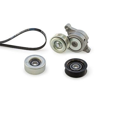 V formos rumbuotas diržas, komplektas GATES K046PK2013