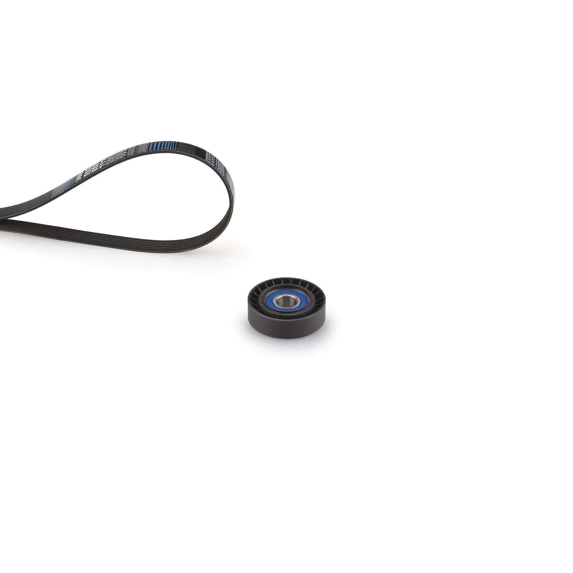 V formos rumbuotas diržas, komplektas GATES K046PK985