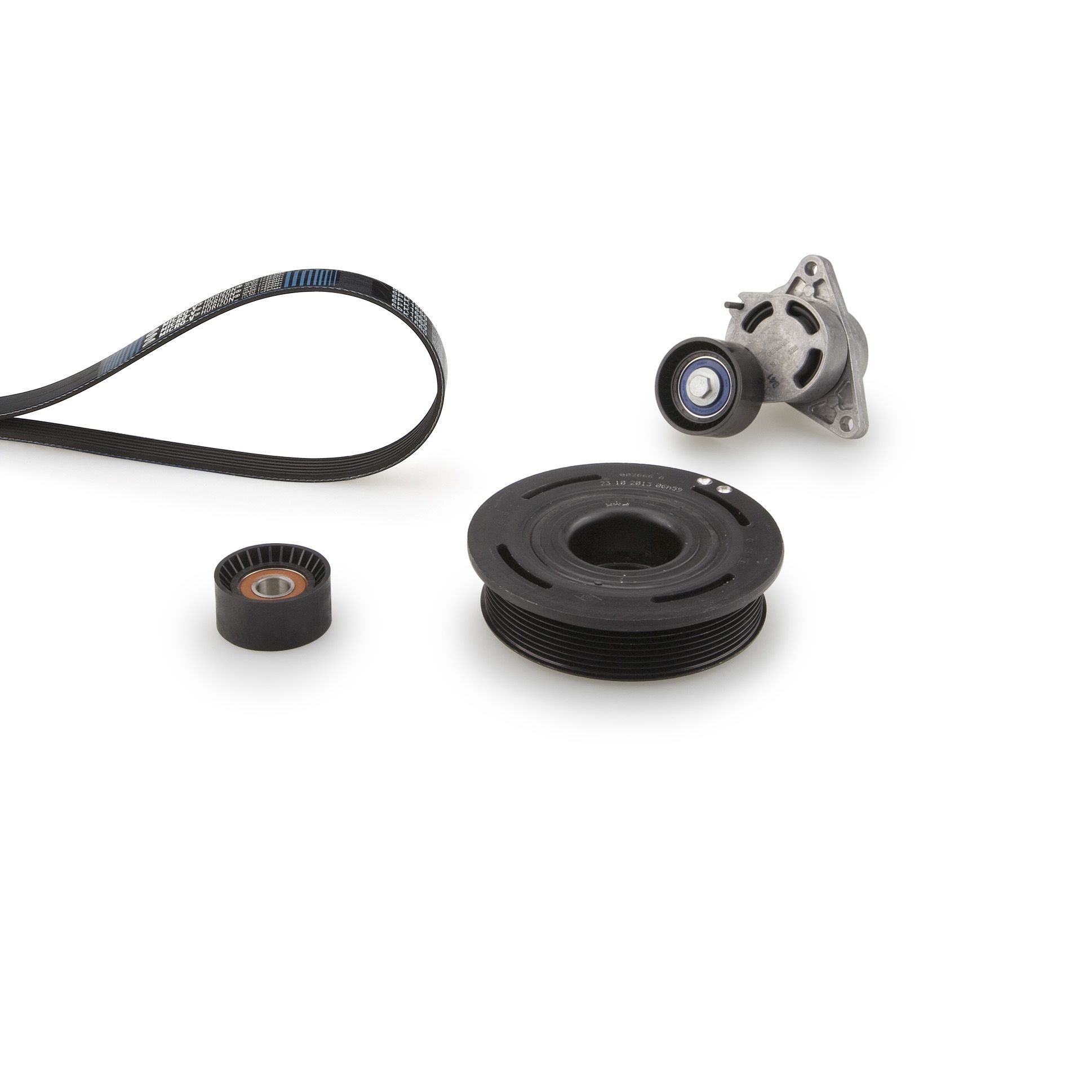 V formos rumbuotas diržas, komplektas GATES K047PK1835