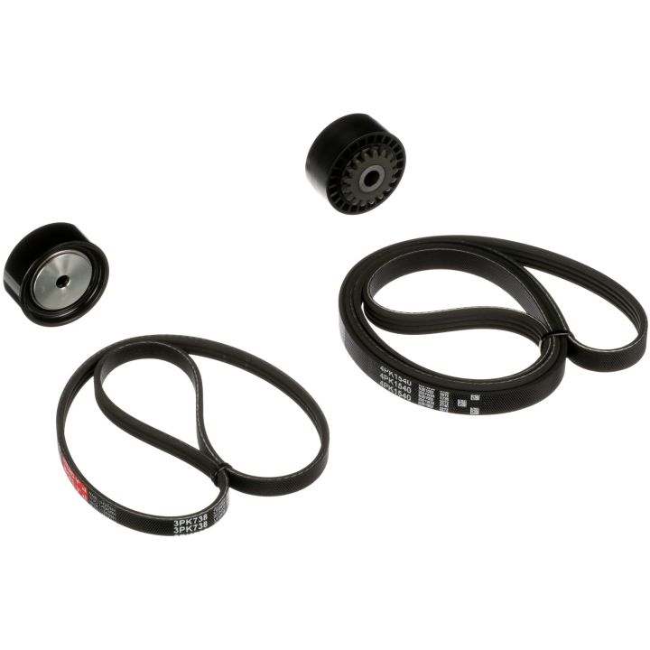 V formos rumbuotas diržas, komplektas GATES K063PK738