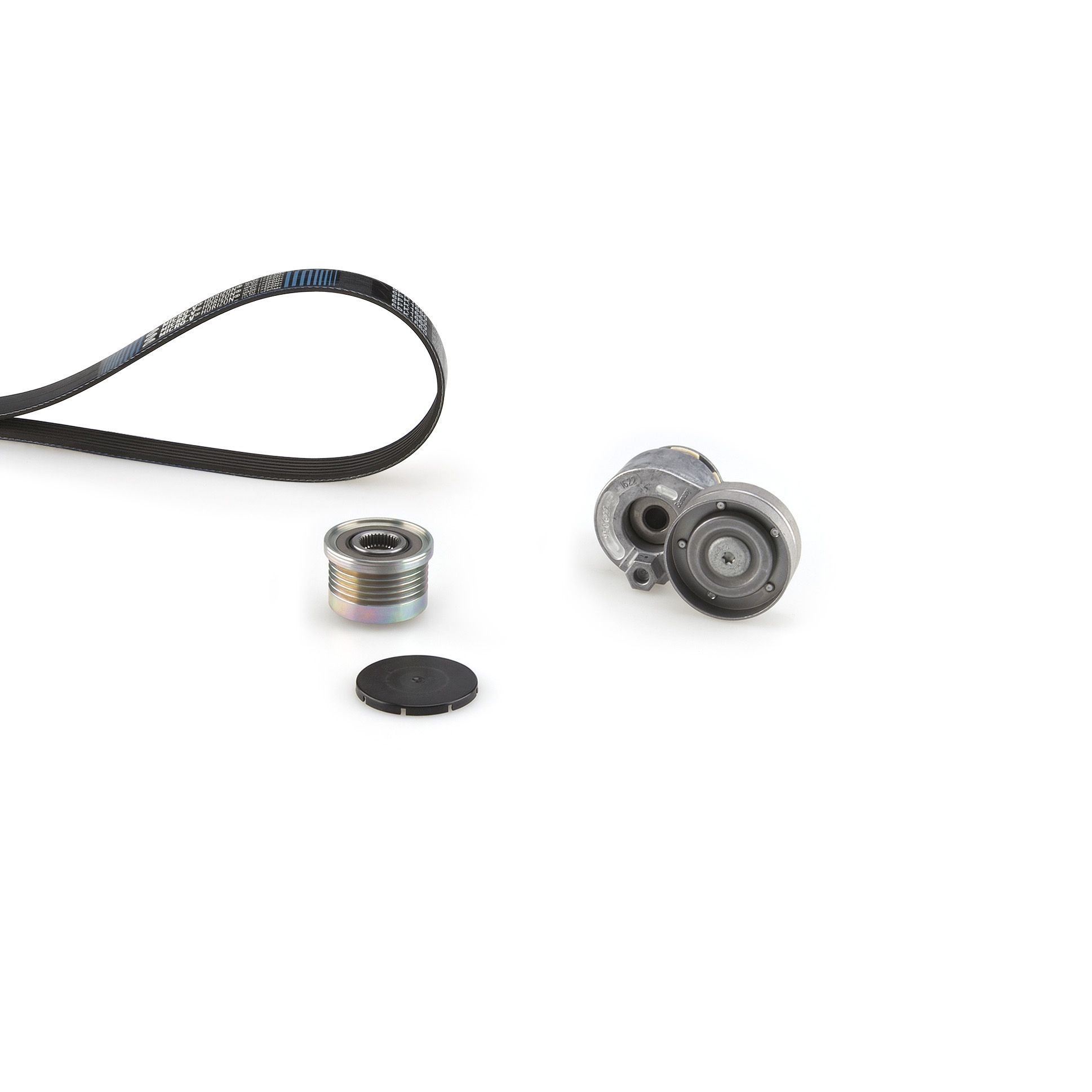 V formos rumbuotas diržas, komplektas GATES K065PK1123