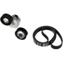 V formos rumbuotas diržas, komplektas GATES K066PK1740